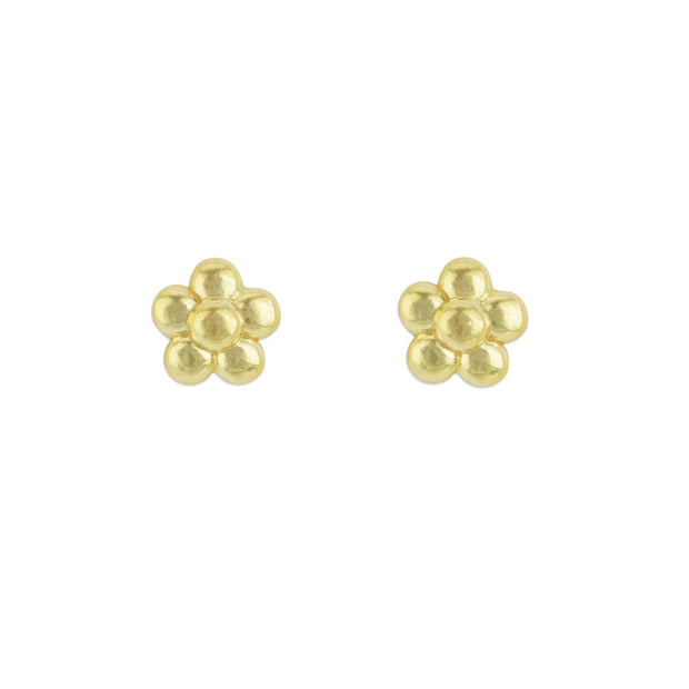 LPL Signature Collection 18K Yellow Gold Flower Studs