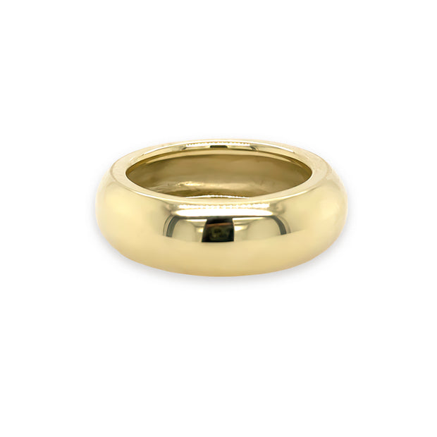 14K Yellow Gold Dome Band