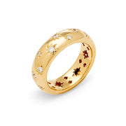 Temple St. Clair 18K Yellow Gold Diamond Cosmos Band