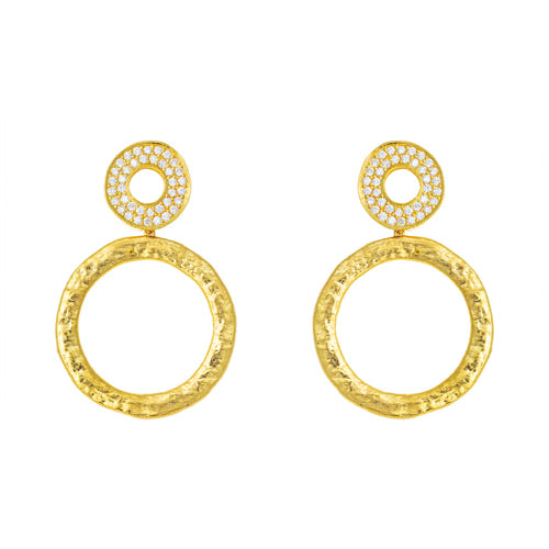 LPL Signature Collection 18k Yellow Gold and Diamond "Victoria" Drops