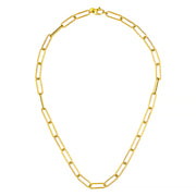 14k Yellow Gold Elongated Link Necklace