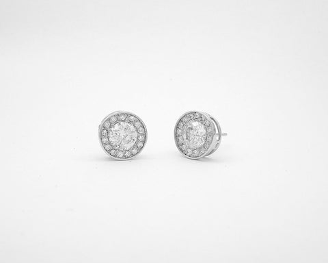 Platinum and Diamond Earring