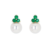 Tri Emerald and Pearl Drops