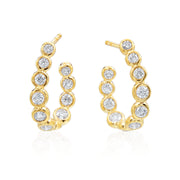 Gumuchian 18k Yellow Gold and Diamond Moonlight Earrings
