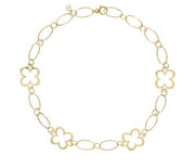 L. Klein 18k Yellow Gold Large Fiore Link Necklace