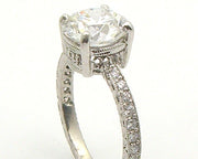 Platinum Round Diamond Ring