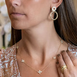 LPL Signature Collection 18k Yellow Gold and Diamond "Victoria" Drops