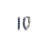 Gabriel & Co. 14K white gold Sapphire Huggie Earrings 