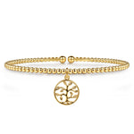14k yellow gold bangle bracelet