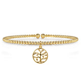 14k yellow gold bangle bracelet
