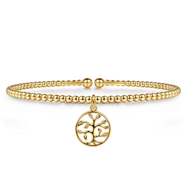 14k yellow gold bangle bracelet