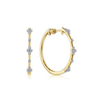 large gabriel diamond hoop earring