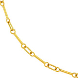 14K yellow Gold chain on a white background