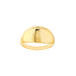 14K Gold ring on a white background