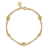 14K YG Gold Beaded Bujukan Bracelet
