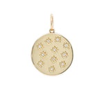 14K YG Starburst Diamond Locket 