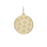 14K YG Starburst Diamond Locket 