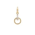 14K Yellow Gold Diamond Clasp Enhancer