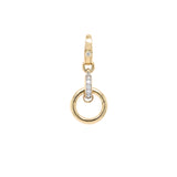 14K Yellow Gold Diamond Clasp Enhancer