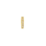 14K yellow Gold pendant with diamonds on a white background