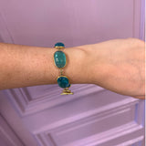 Blue Venetian Glass Bracelet
