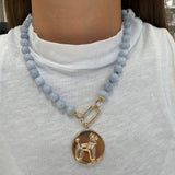 Aqua Bead Necklace