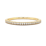 14K Gold Diamond Tennis Stretch Bracelet 4 carats