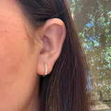 Diamond Hoop Earrings, 0.5 Carat