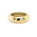 14K yellow gold dome band ring