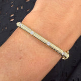 Textured Diamond Station Bracelet
