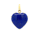 14k yg lapis heart pendant 