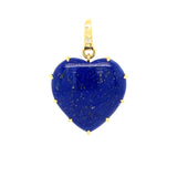 14k yg lapis heart pendant 