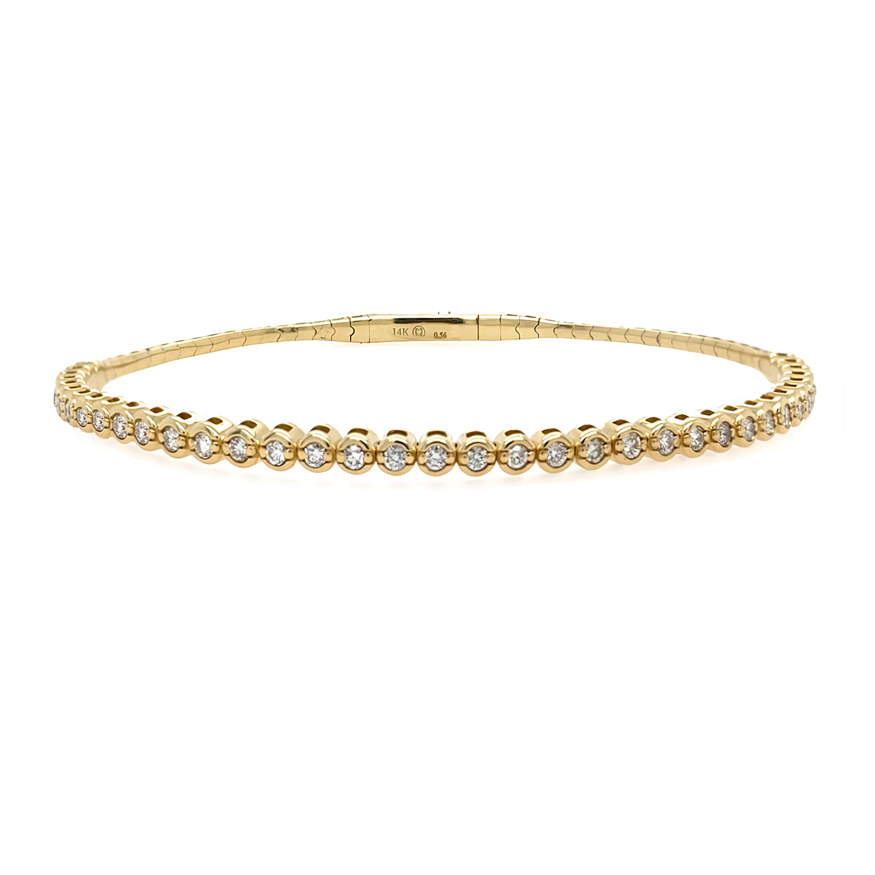 14k_YG_Diamond_Bezel_Bangle