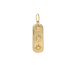 14k yg starburst bar pendant 