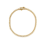 14k yg bezel diamond tennis bracelet 