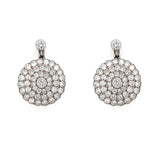 Estate Platinum Diamond Earrings