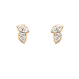 14K Yellow Gold Pear & Marquise Diamond Earrings