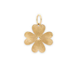 14K Yellow Gold Small Clover Pendant