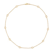 14k Yellow Gold Diamond by the Yard Necklace