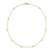 14k Yellow Gold Diamond by the Yard Necklace
