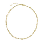 14K Yellow Gold Diamond by the Yard Necklace