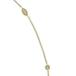 14kt Yellow Gold Mix Shape DBY necklace 