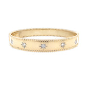 14K Yellow Gold Diamond Starburst Bracelet