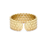 18K Yellow Gold Diamond Cuff Bracelet