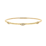 14K Yellow Gold Diamond Bracelet