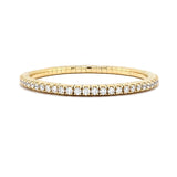 14K Yellow Gold Diamond Stretch Bracelet