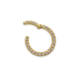 14K Yellow Gold and Moonstone Rondel Necklace