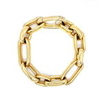18K yellow gold oval link bracelet 