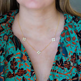 LPL Signature Collection 18K Yellow Gold 'Sarah' Quad Necklace