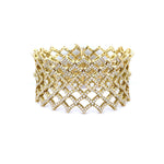 18K yellow gold and diamond bracelet